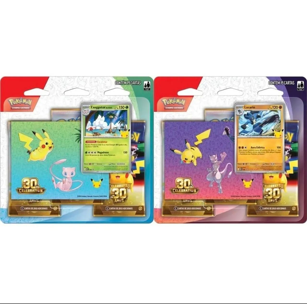 Blister Triplo - 30 anos - Pokemon TCG