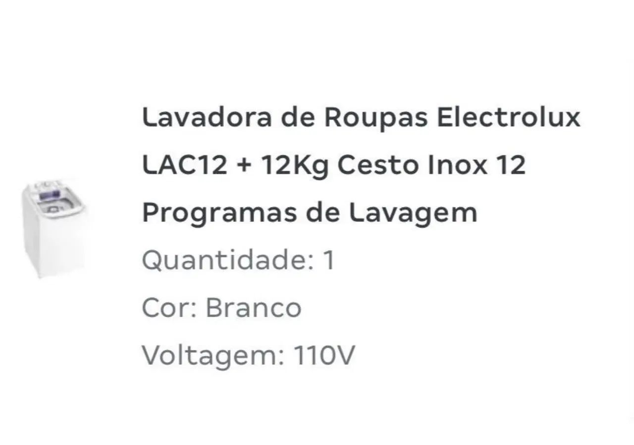 Lavadora de roupas Eletrolux  - Foto 2