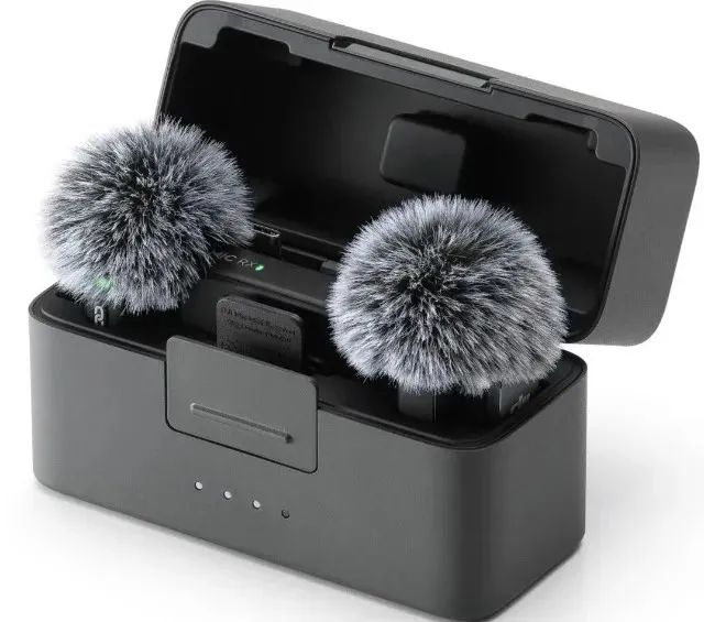 Microfone de Lapela Dji Mic Mini Combo 2tx + 1rx + Case Transmissor Bluetooth Sem Fio - Foto 4