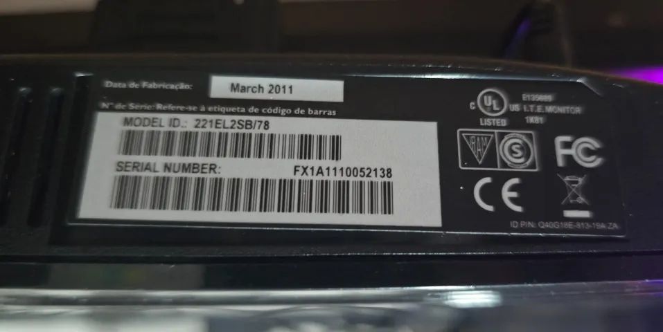 Monitor Philips 221el2sb/78 Led 21,5 Full Hd - Foto 4