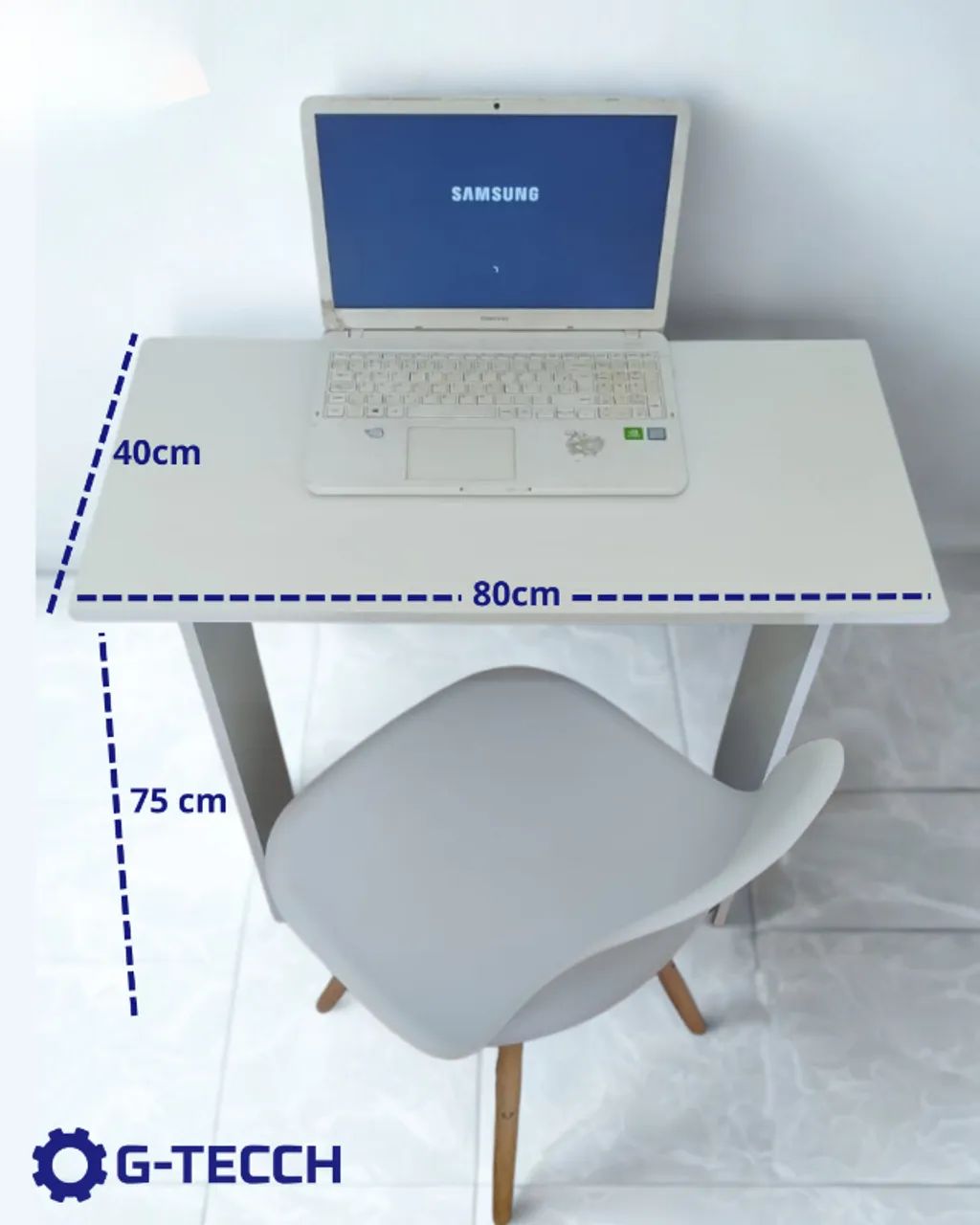 Escrivaninha NOVA 100% MDF Mesa de Escritório Multiuso para Notebook Estudo Computador