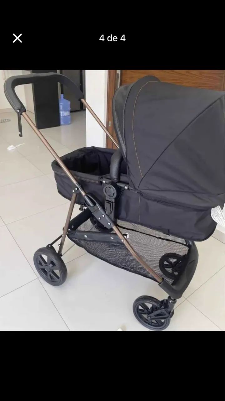 Carrinho de bebê Moisés+ bebê conforto 3em1 - Foto 2