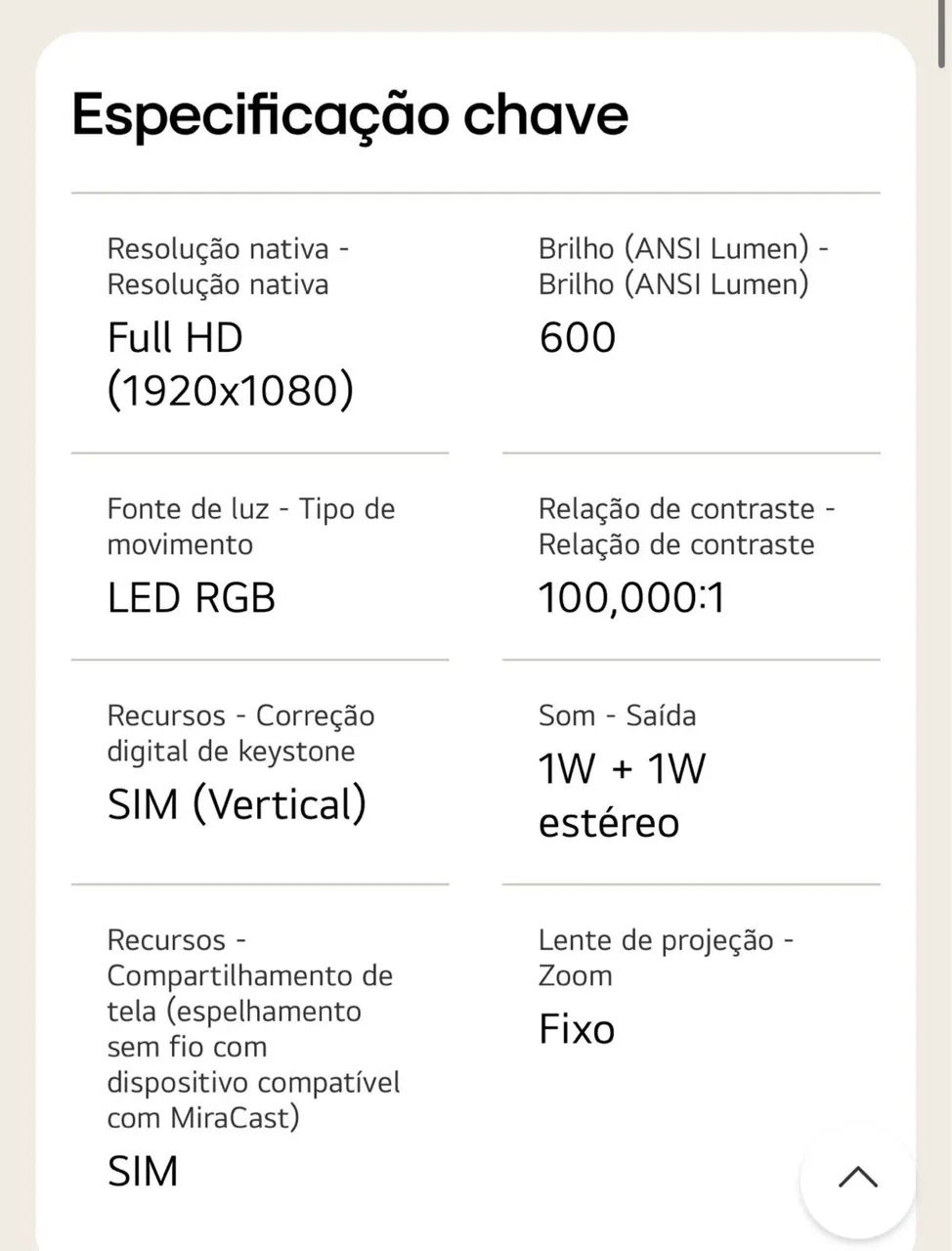 Projetor LG Cine Beam - Foto 2