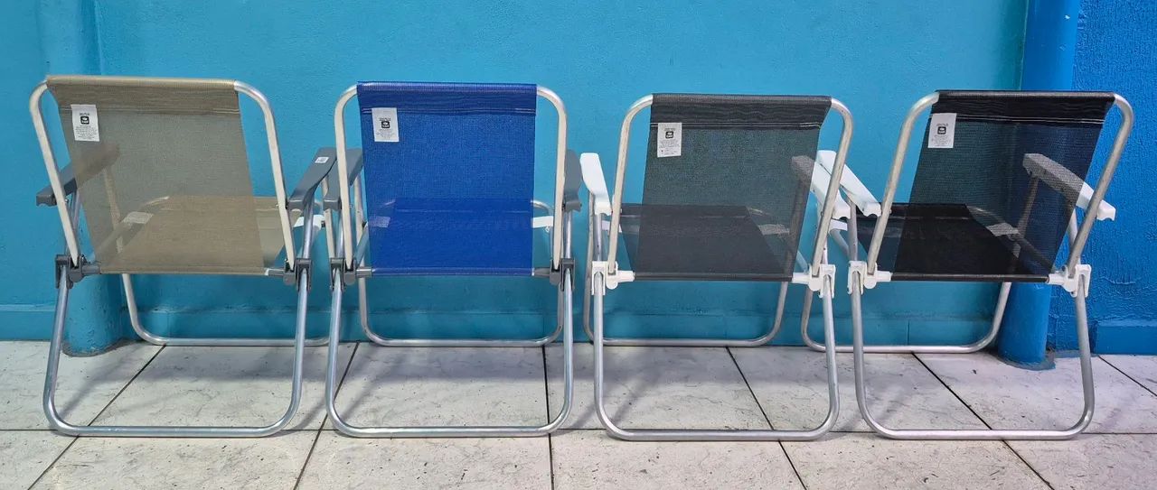 (Valor unitário) CADEIRA DE PRAIA EM ALUMÍNIO - Foto 2