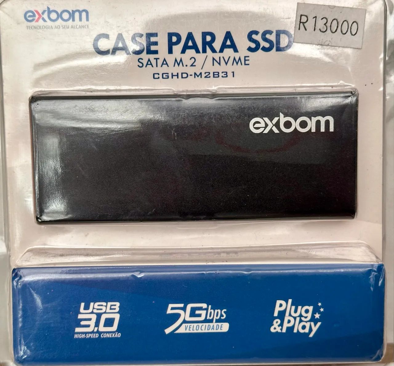Case Exbom para SSD M.2 - SATA / NVMe - USB 3.0
