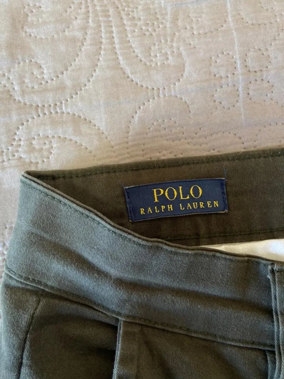 Calça Ralph Lauren Verde - Sarja Chino Original - Foto 4