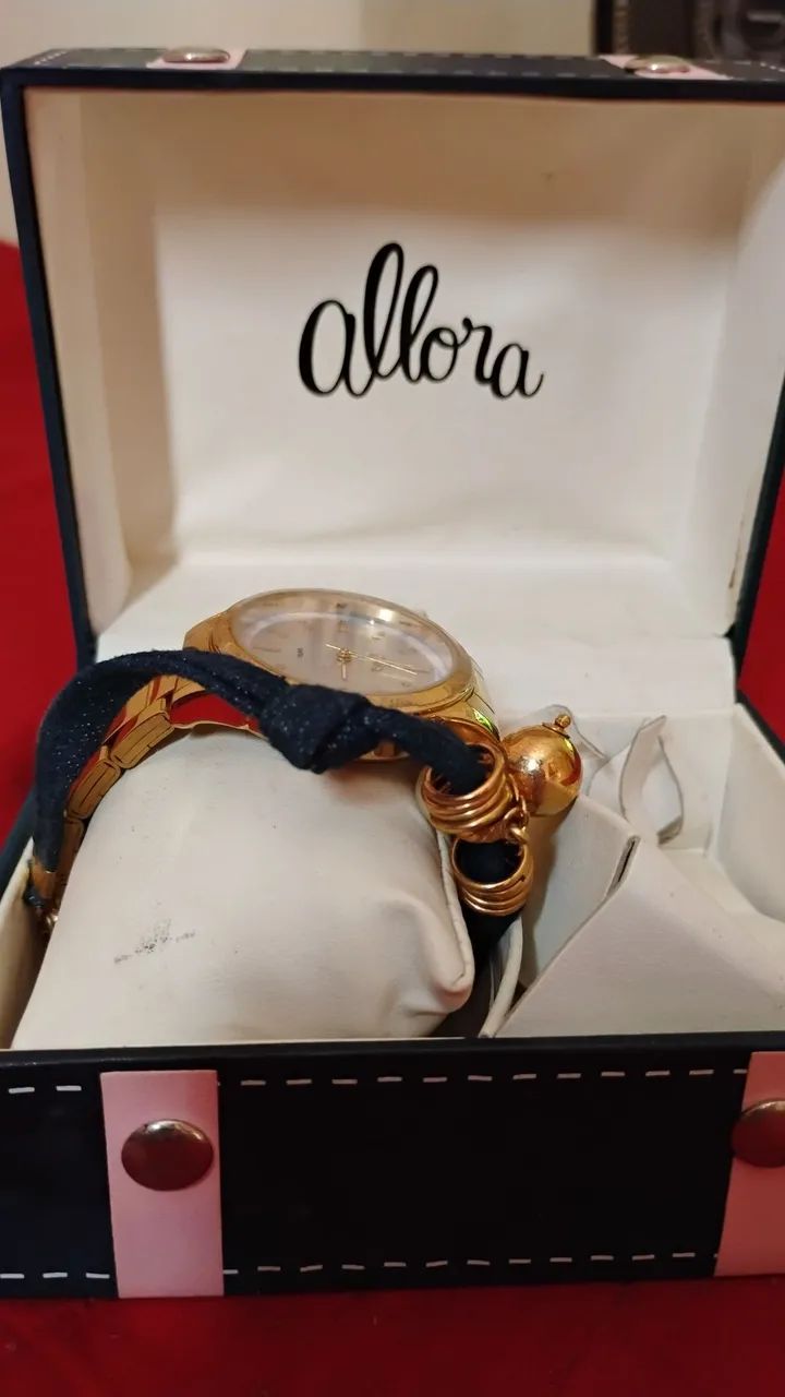 Relogio Allora Femino Dourado+ Caixa Original  - Foto 3