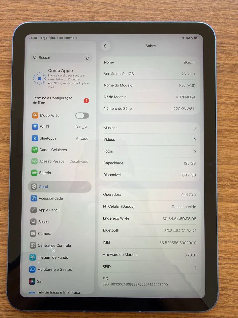 iPad 11 (A16) 128GB Wifi + Celular - Foto 5