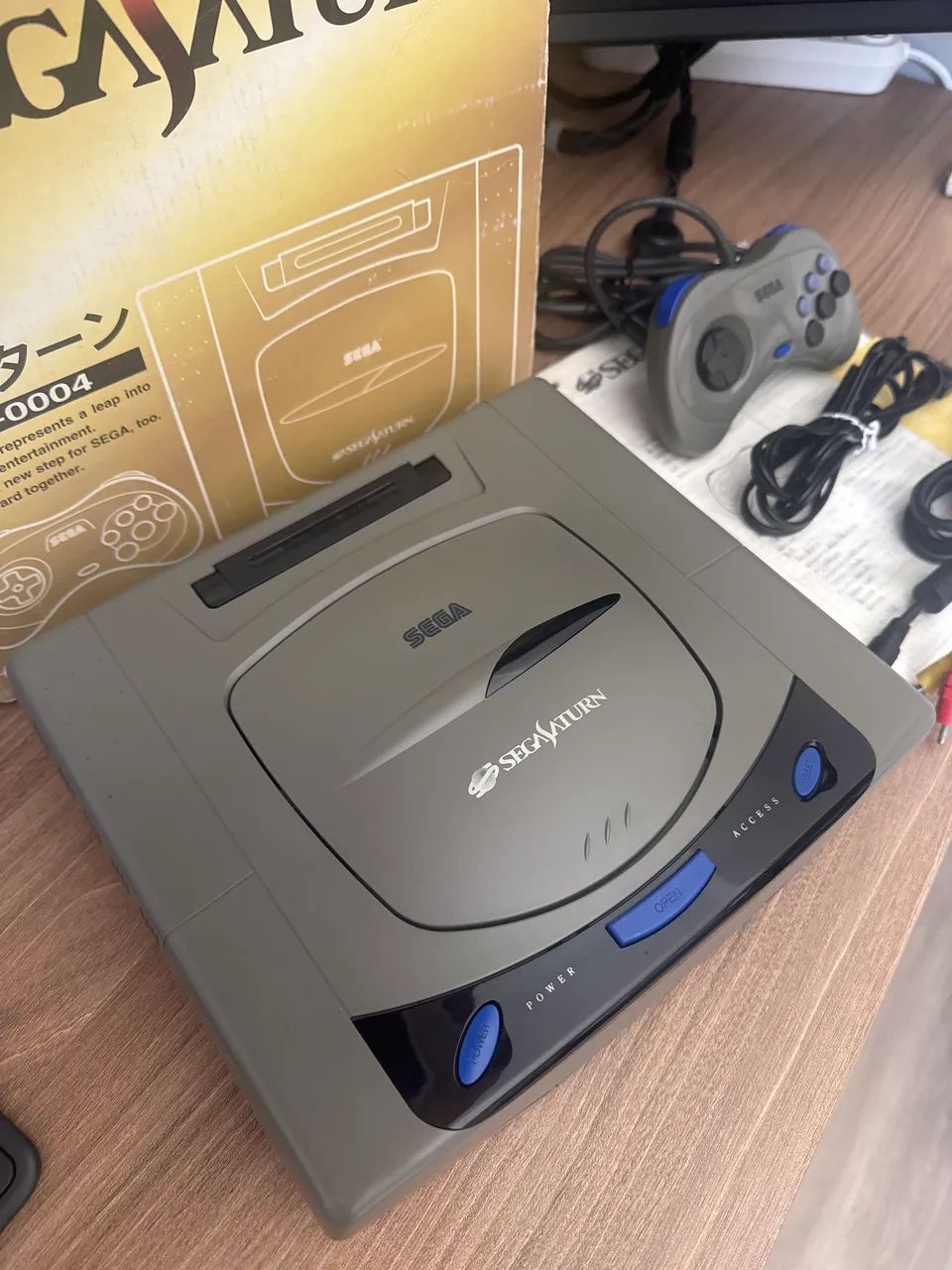 Console Sega Saturn Cinza CIB - Impecável  - Foto 3