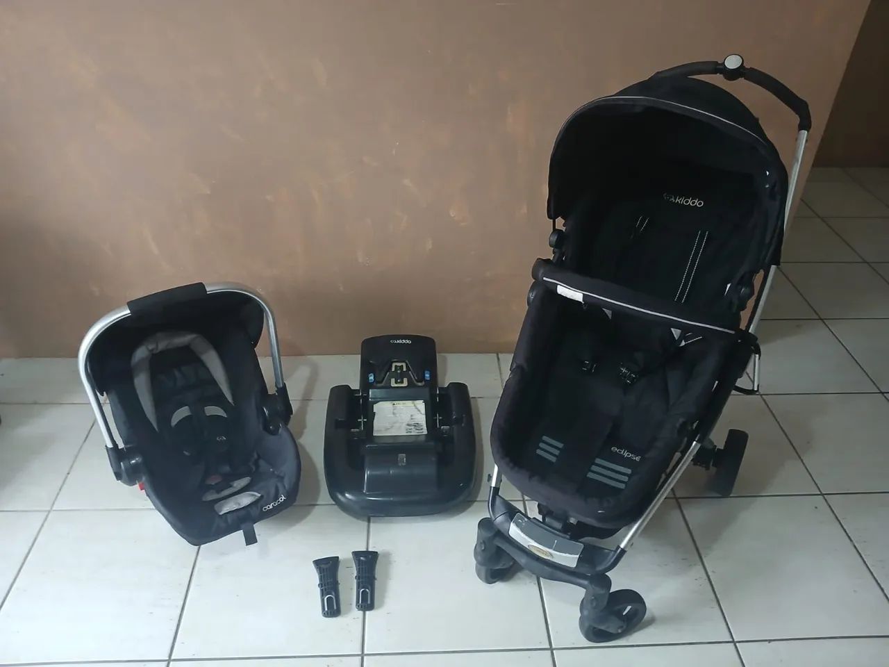 carrinho de bebê kiddo 3 em 1 - Foto 2