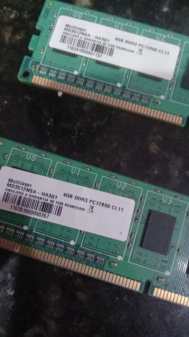2 Memórias ram ddr3  - Foto 2