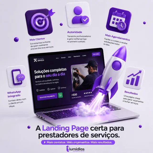Sites e Páginas para Prestadores de Serviços
