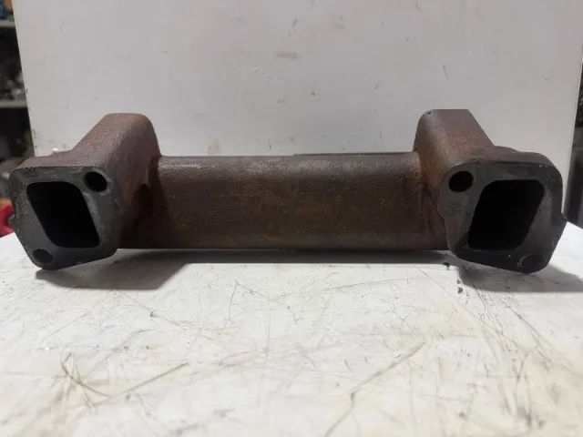 Coletor escape Motor Internacional turbinado JCB retroescavadeira 3C, p/n 02/103559