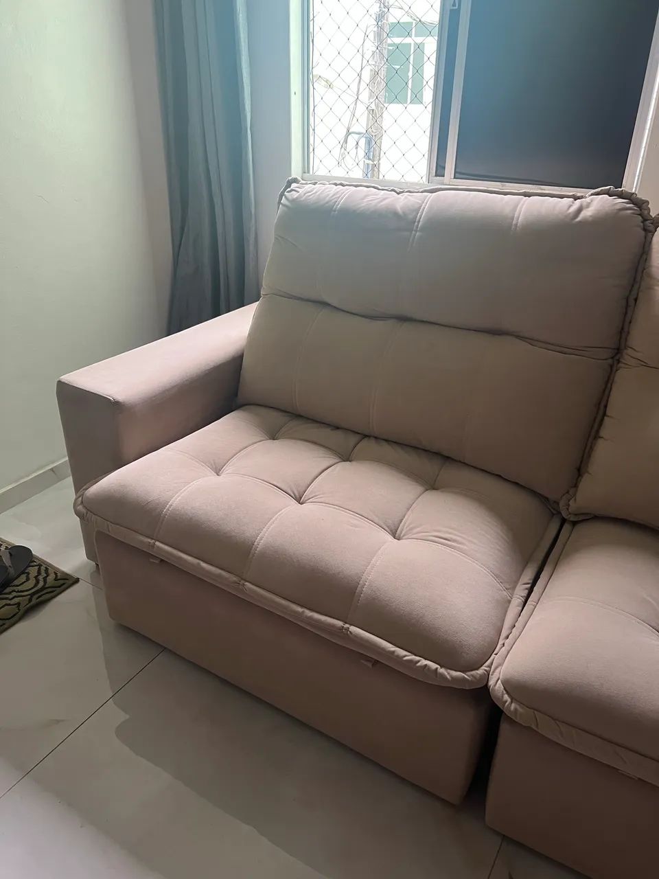 Sofá retrátil 2,50M ótima marca impermeabilizado  - Foto 2