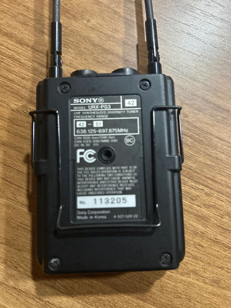Microfone Sem Fio Sony Uwp - Utx-b03 + Urx-p03 - Foto 4