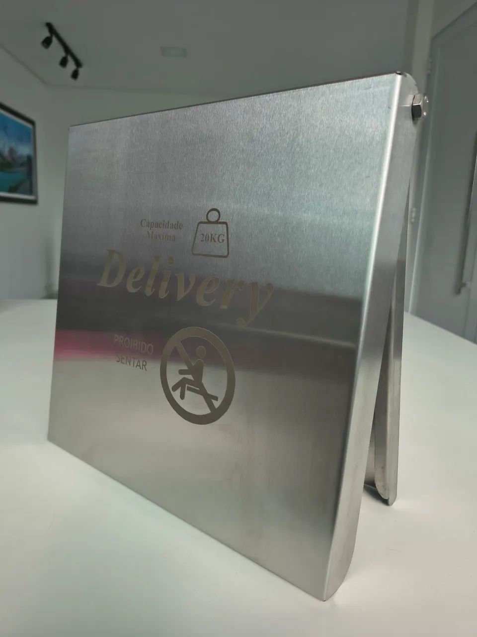 Bandeja Retrátil para Elevador - Suporte para Delivery - Foto 3