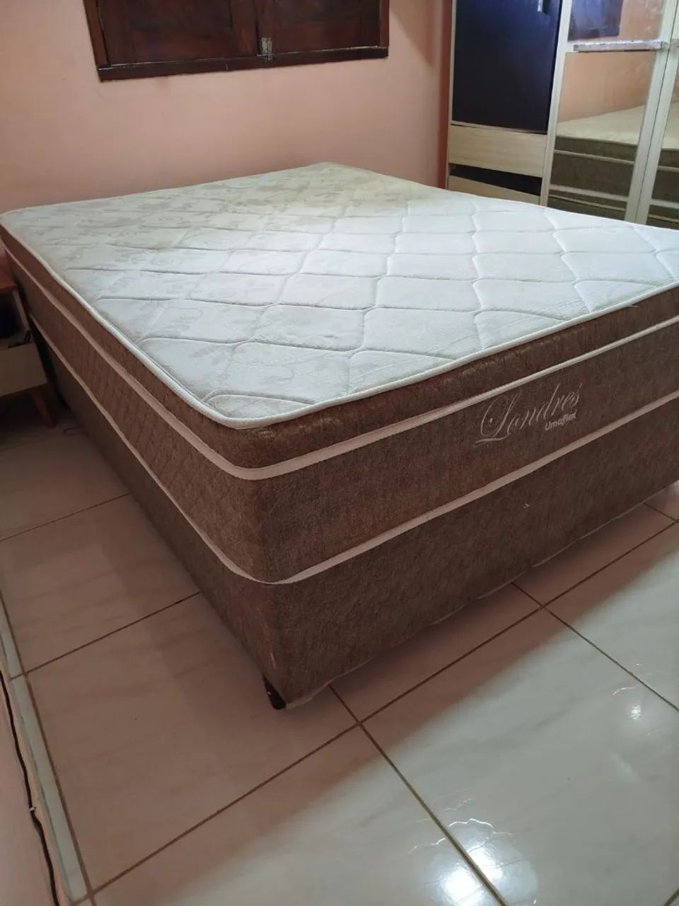Cama de casal nova!  colchão + base, marca umaflex  - Foto 3