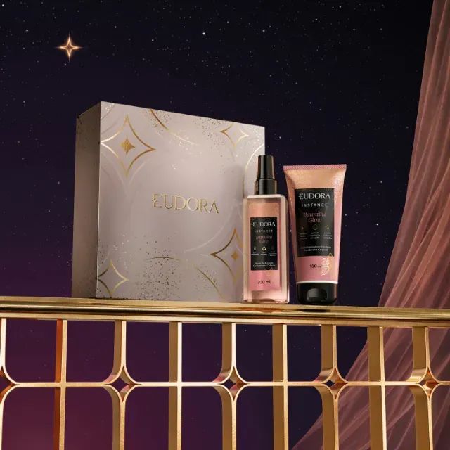 Kit Presente Eudora Instance Baunilha Glow ? 2 Itens