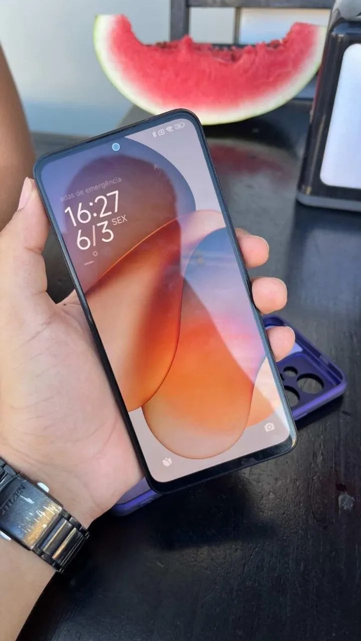 REDMI NOTE 12 128g impecável. Todo original, só pegar e usar. Com capinha nova!! - Foto 2
