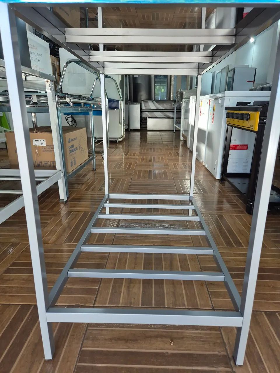 Mesa de inox Nova 1 metro  - Foto 4