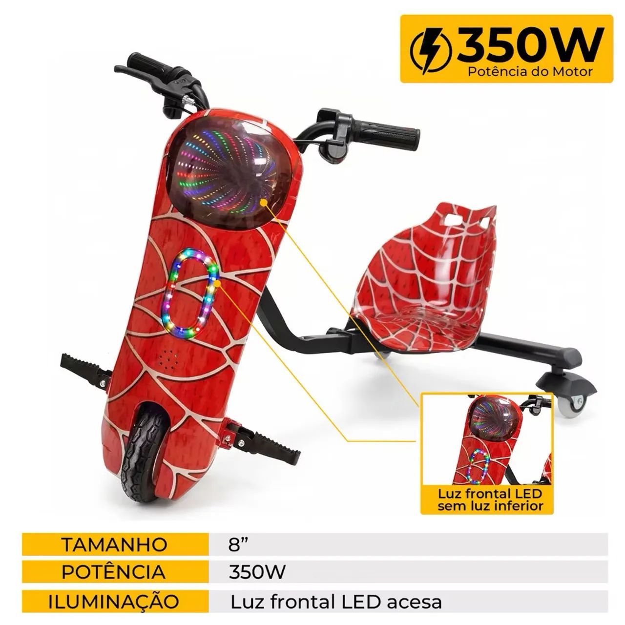 Triciclo drift  350w p/entrega 