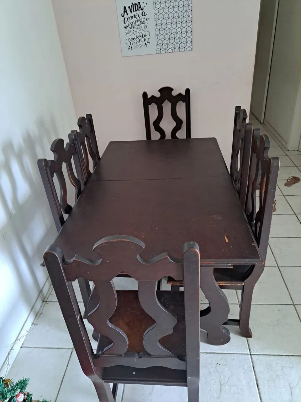 Mesa de madeira 6 lugares  - Foto 2
