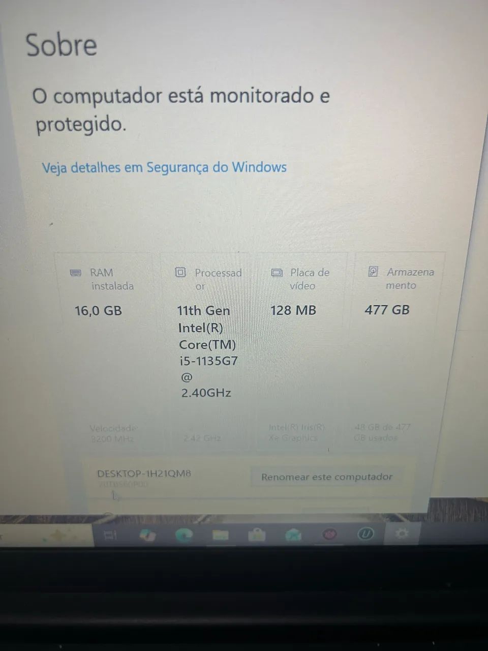Notebook Lenovo thinkpad i5 gth 11 16gb ram ssd512gigas  - Foto 5