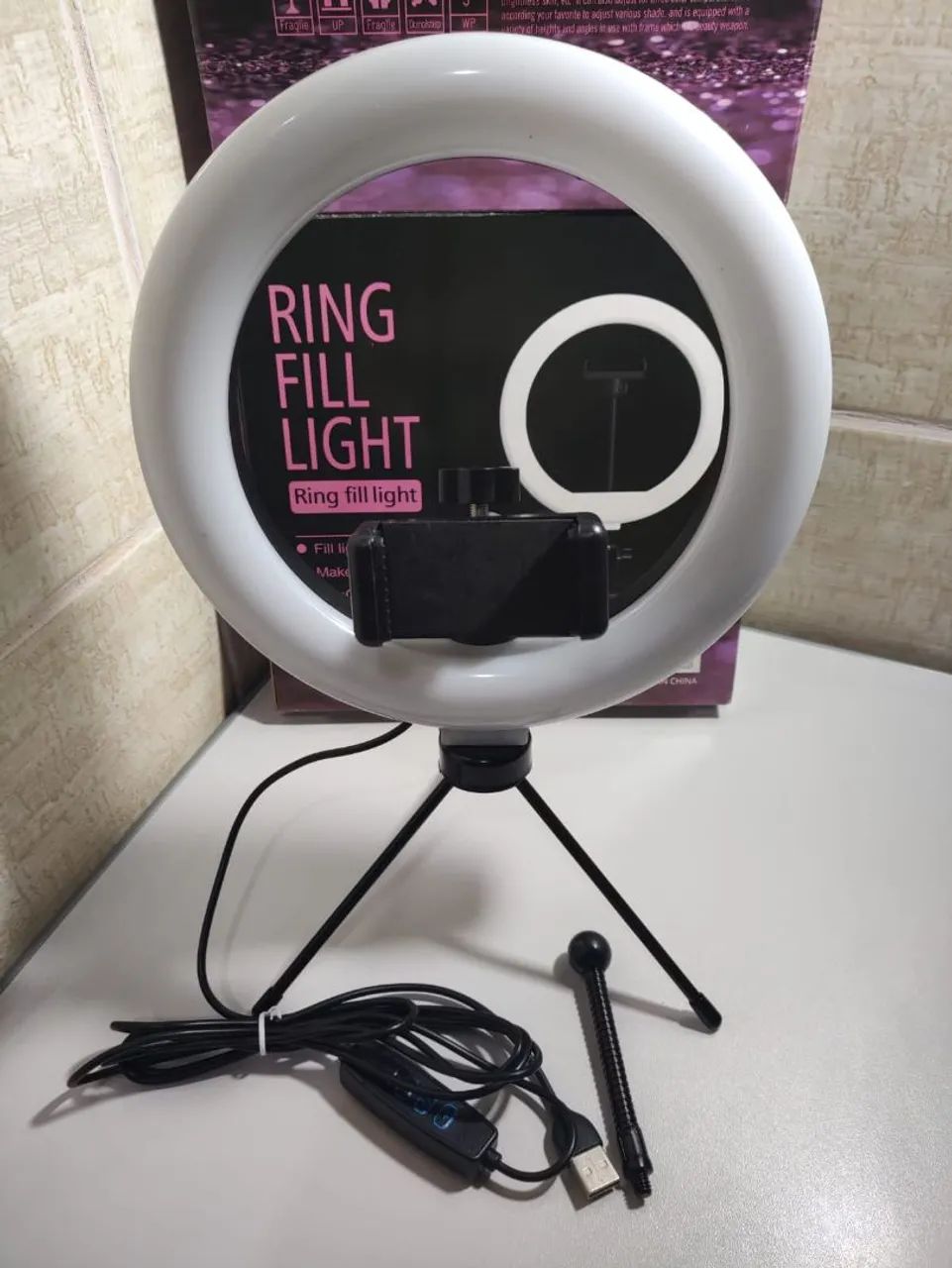 Vendo Ring Light Tripé de Mesa, modelo CXB-200