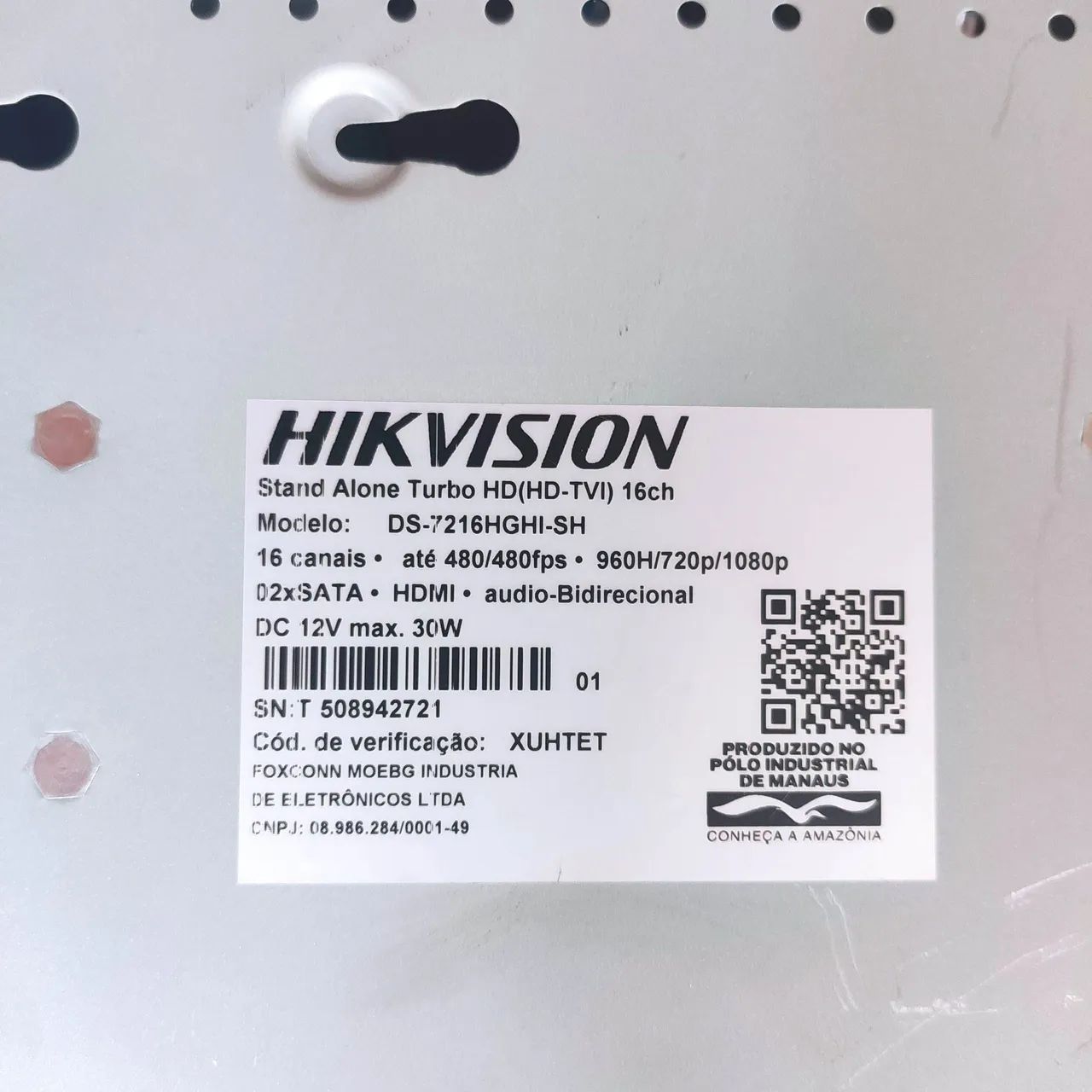DVR hikvision ds7216 com 16 canais funcionando tudo certinho  - Foto 4