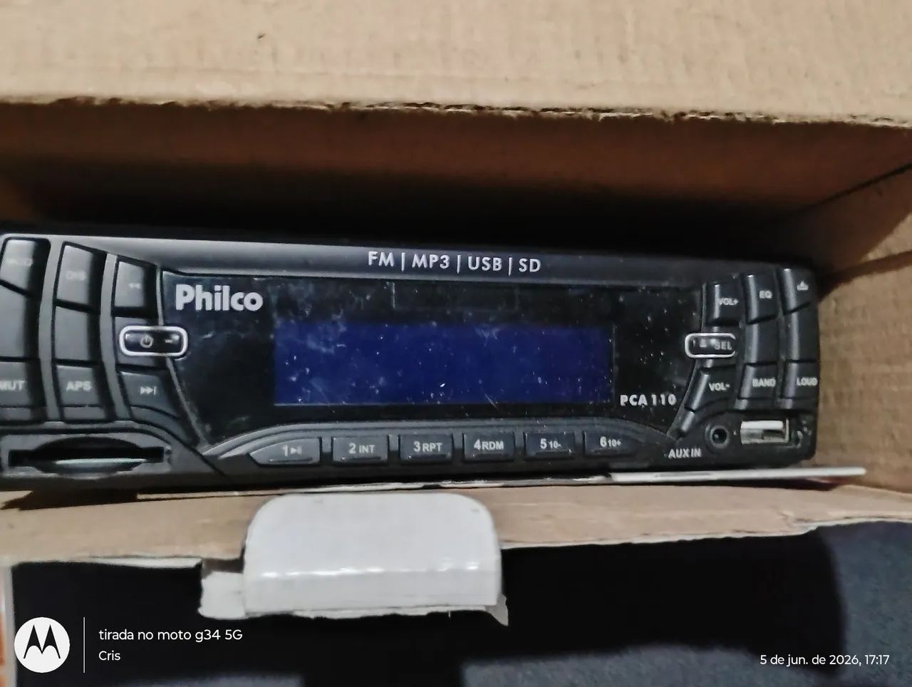Auto rádio Philco pça 110