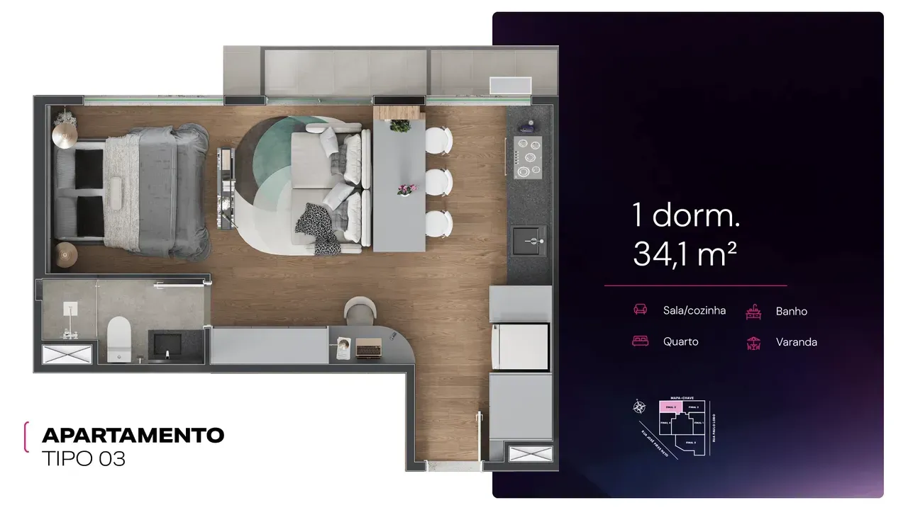 PLANTA 34m²