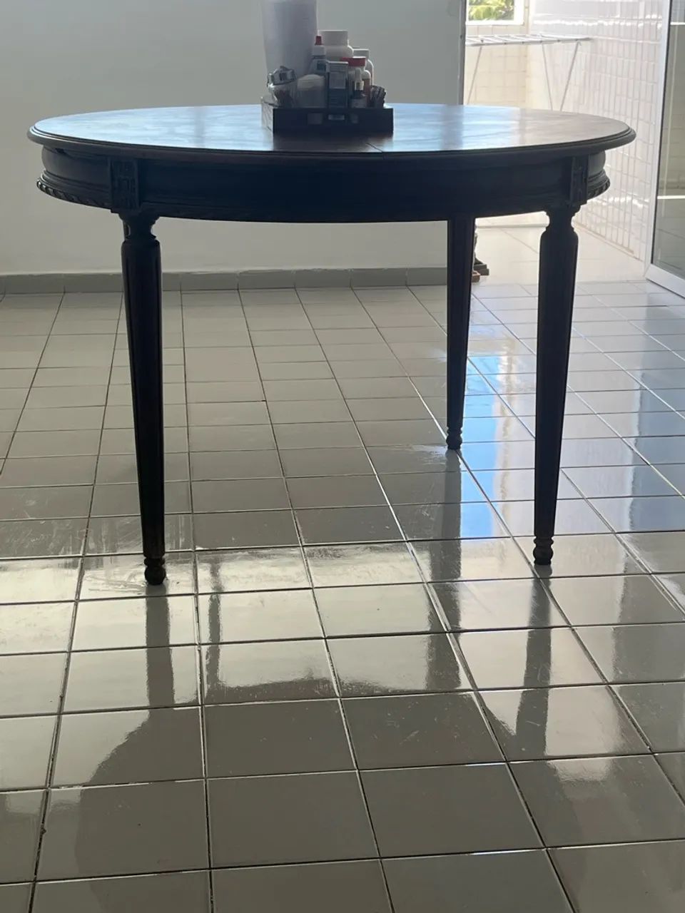 Mesa antiga Madeira maciça  - Foto 2