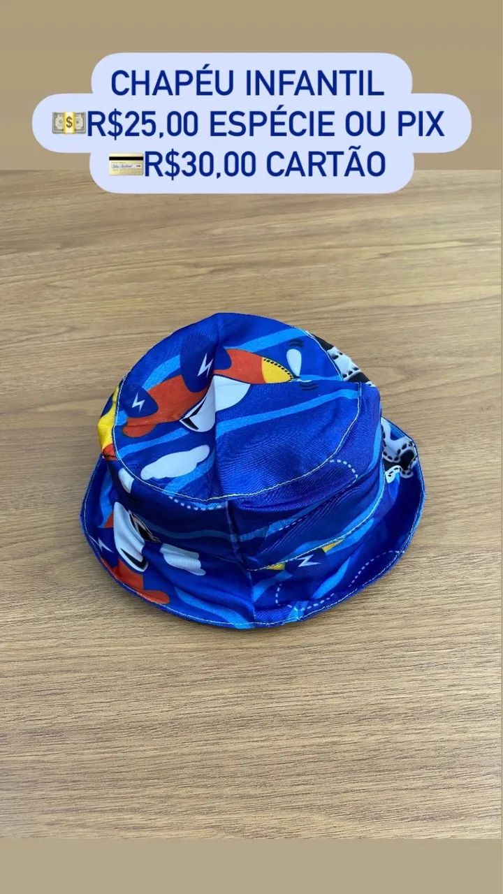 Chapéu de praia infantil 