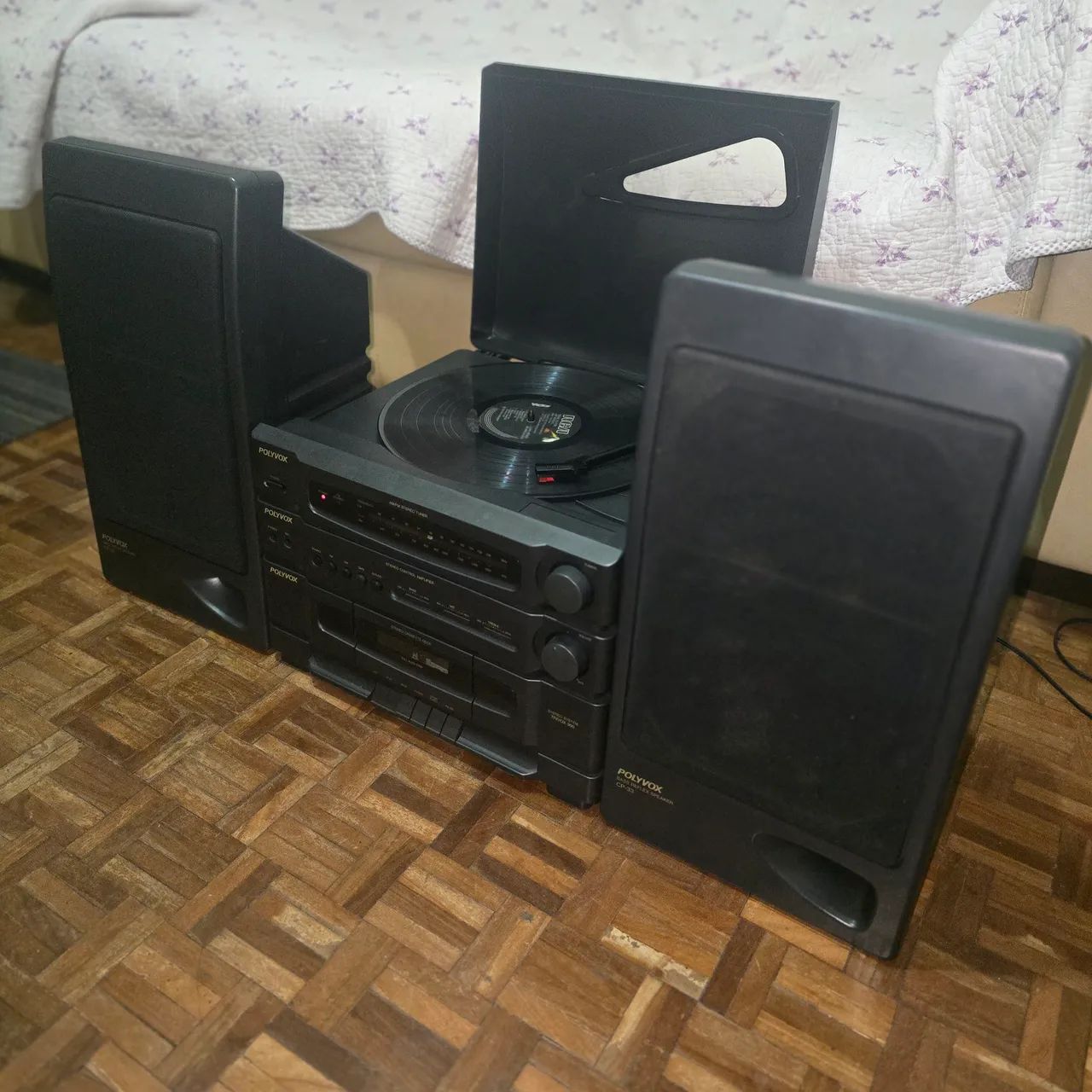APARELHO DE SOM POLYVOX COM TOCA DISCOS! - Foto 4