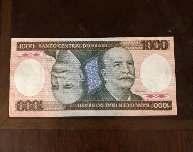 Cédula de 1000 cruzeiros- ano 1985