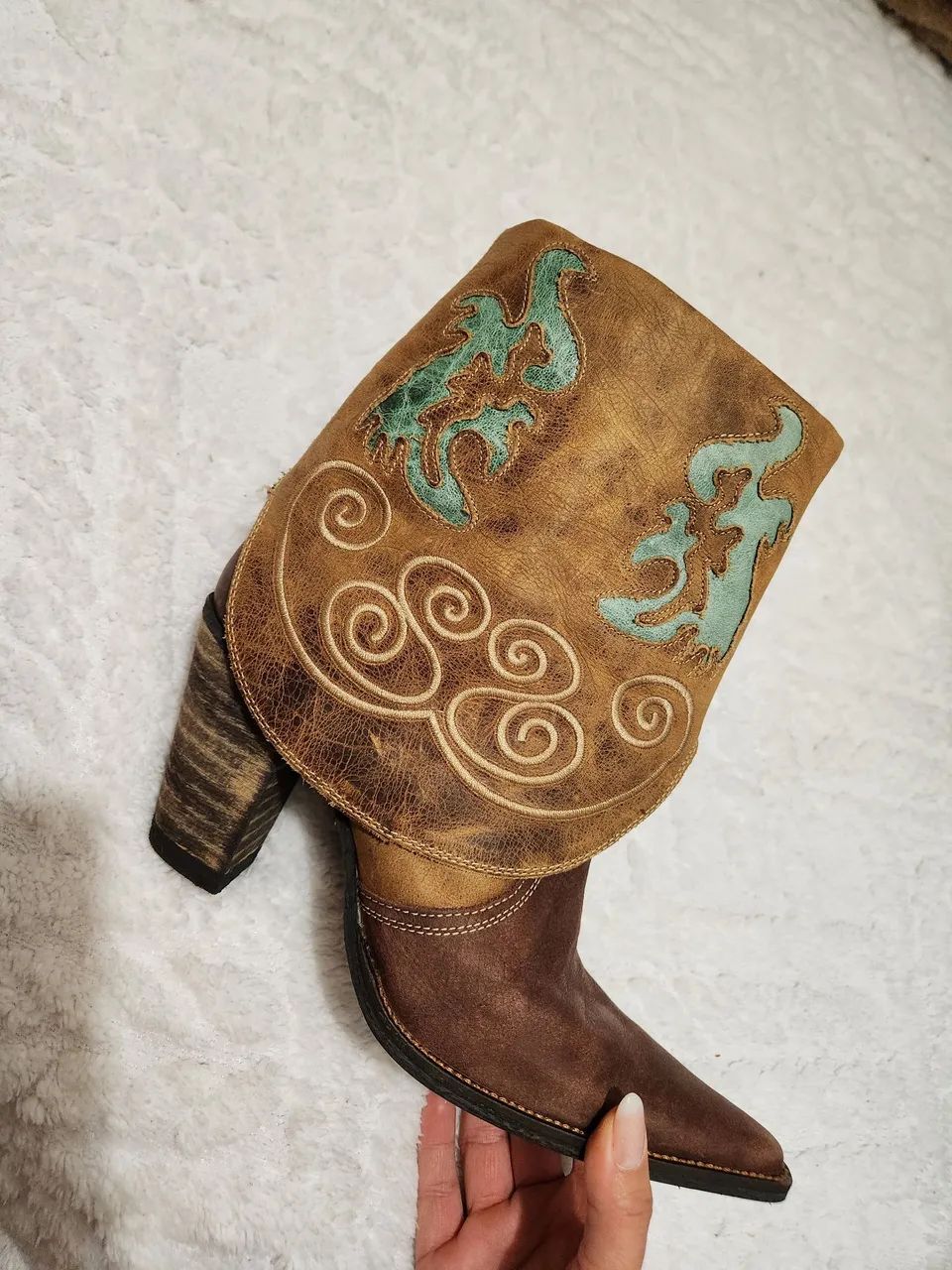 Bota texana marrom - Foto 2