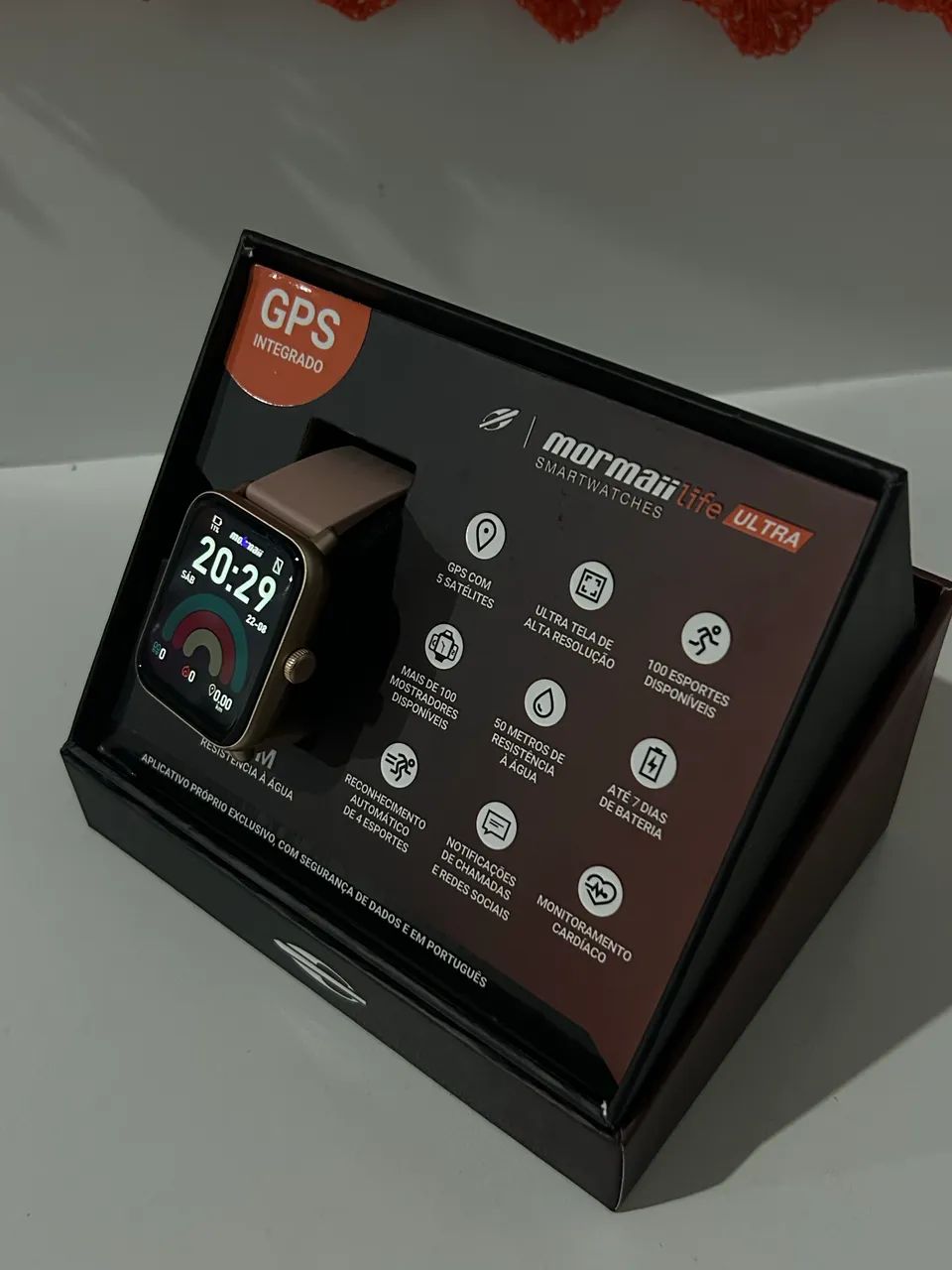 Smartwatch Mormaii Life Ultra Rosé + Caixa e Acessórios - Foto 2