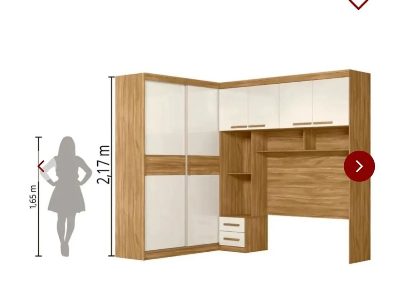 Guarda roupas Casal Modulado Flex - Foto 3