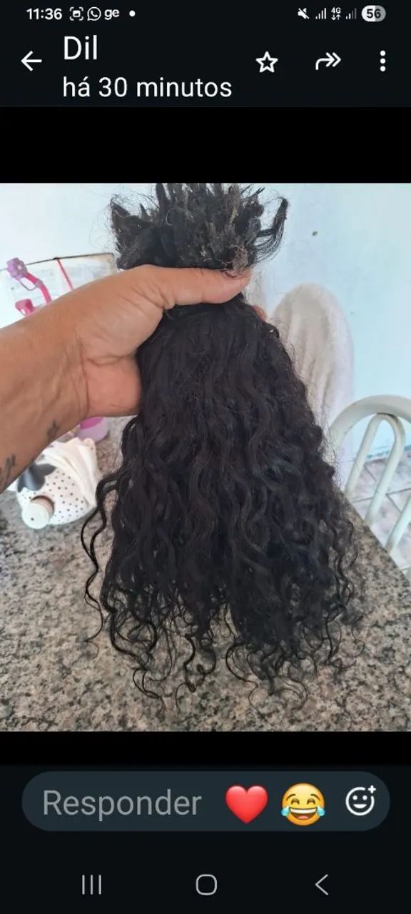 Vendo cabelo humano cacheado  - Foto 2