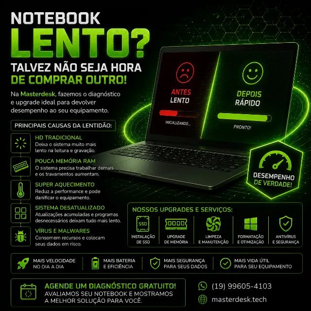 Assistência Técnica Notebook e PC em Mogi Mirim