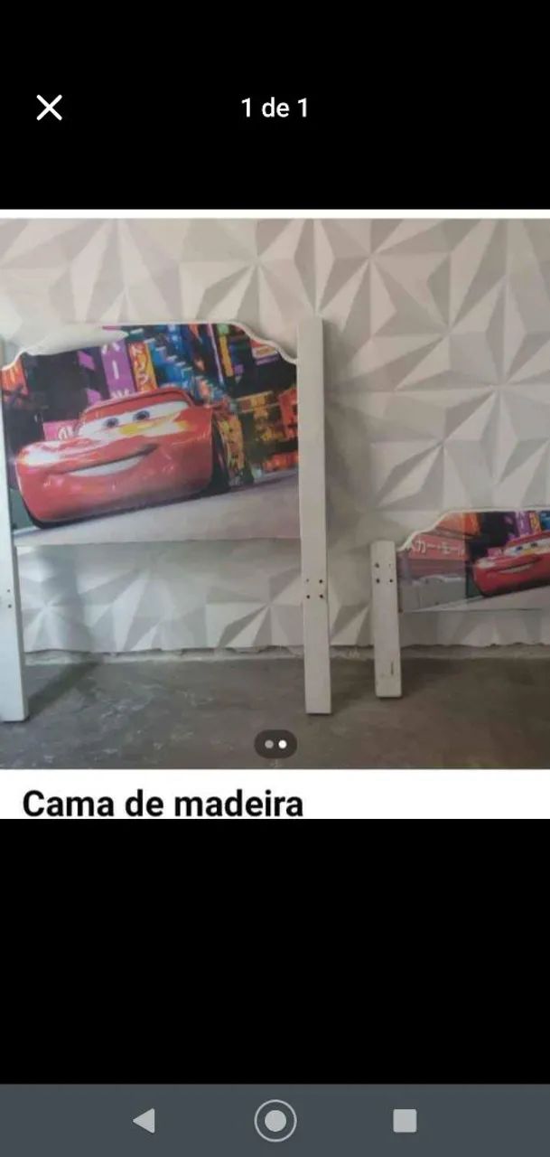 Cama de madeira solteirão,muito boa.