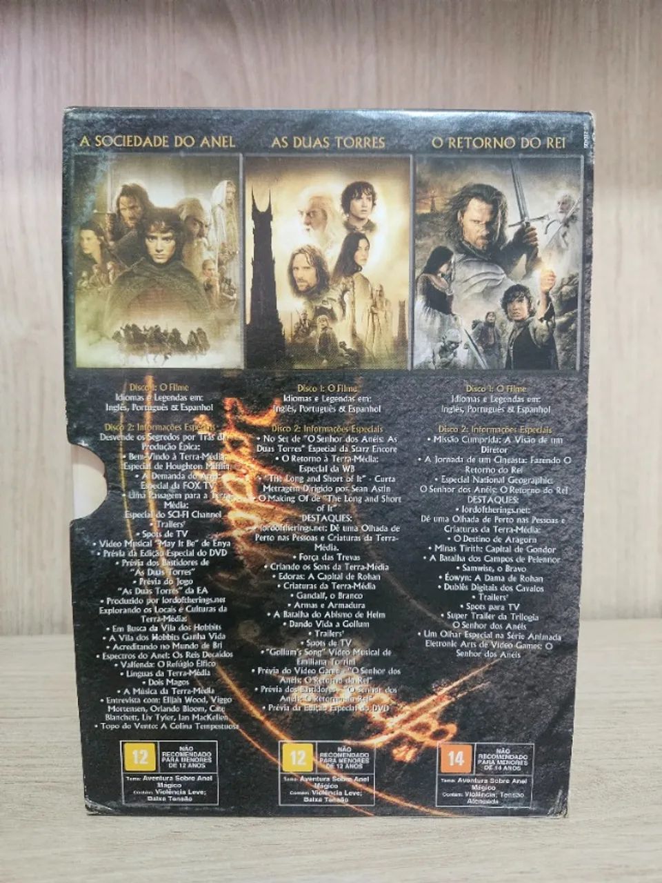 Box Trilogia Senhor dos Anéis (produto usado) - Foto 2