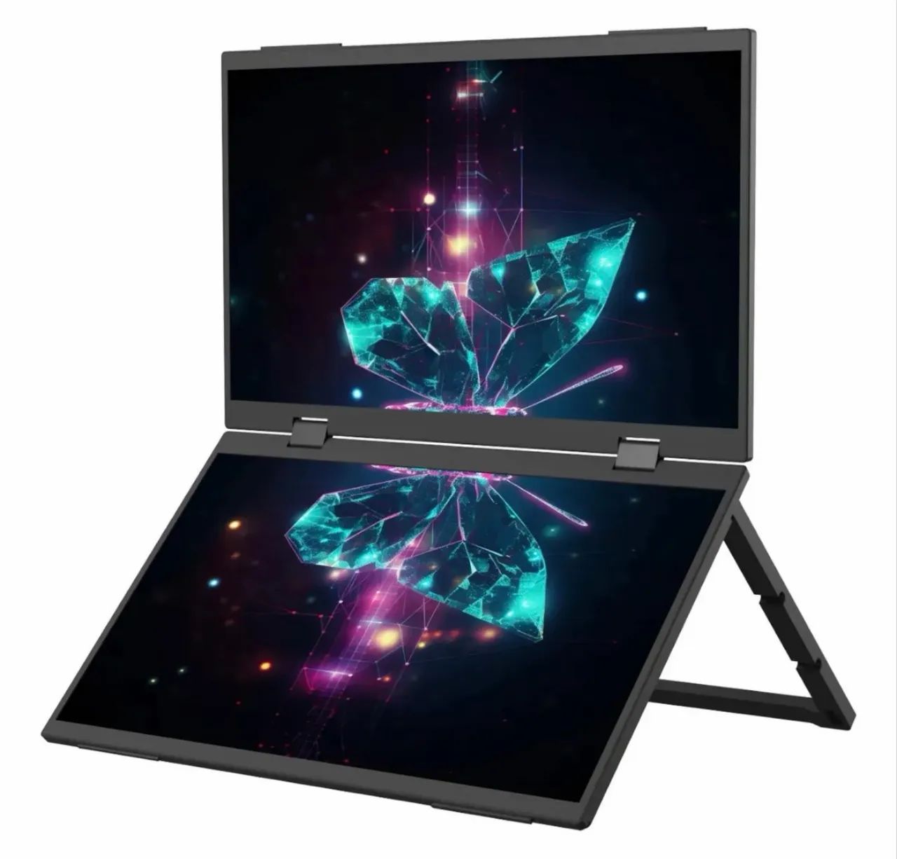 Monitor portátil duplo