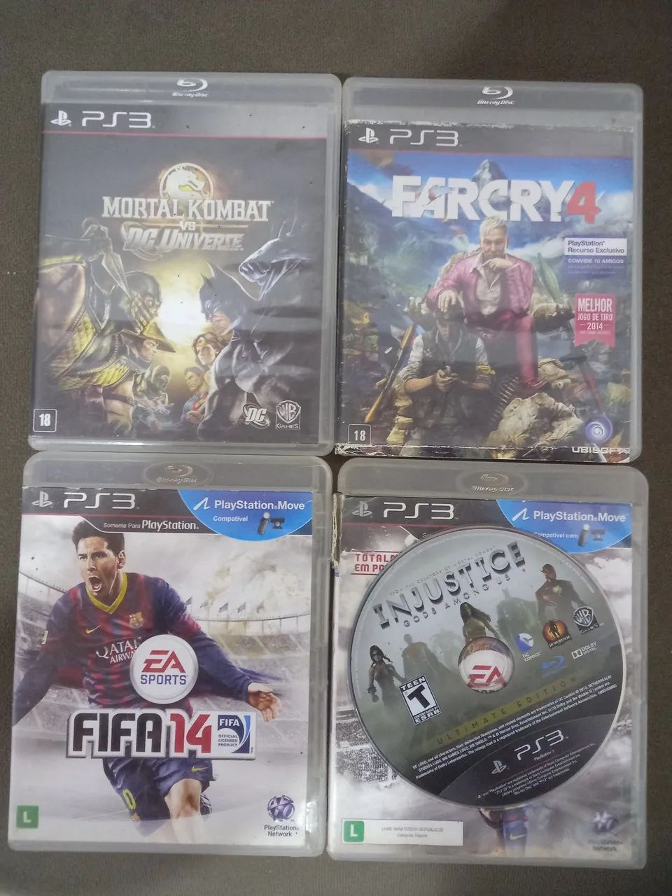 Jogo de PS3 cinco jogo por 90