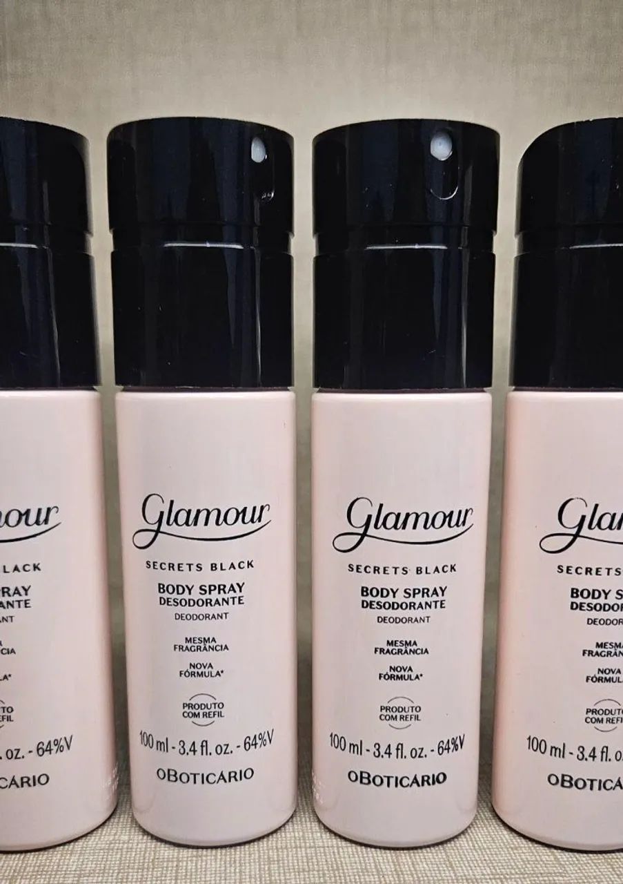 Body Spray Glamour secrets black 100ml