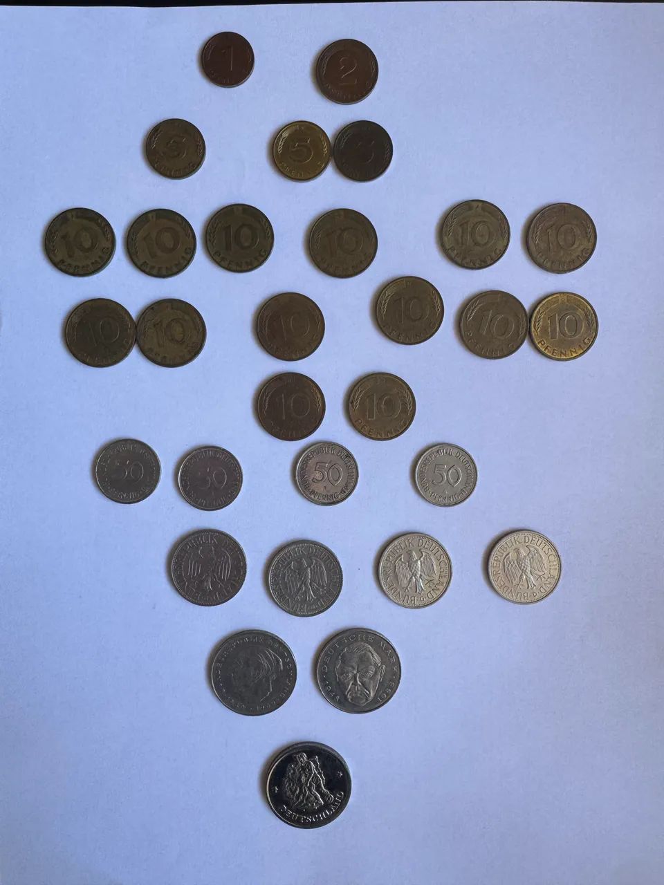 Lote 30 moedas antigas Alemanha - Foto 2