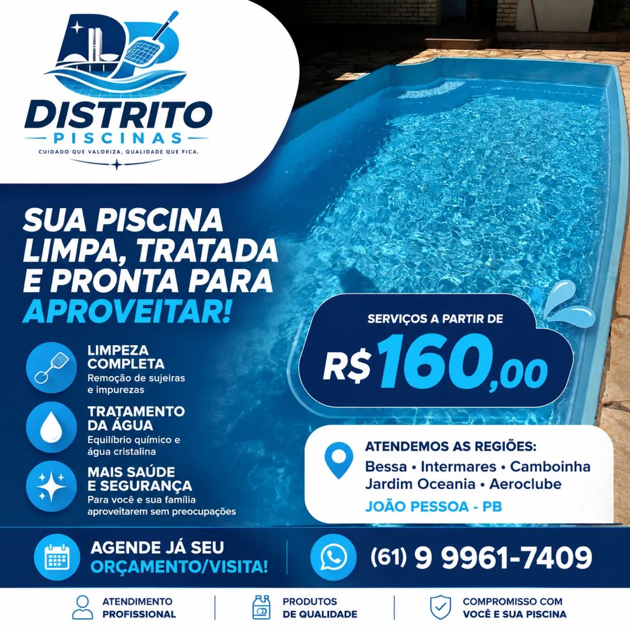 Distrito Piscinas - Limpeza Completa de Piscinas.