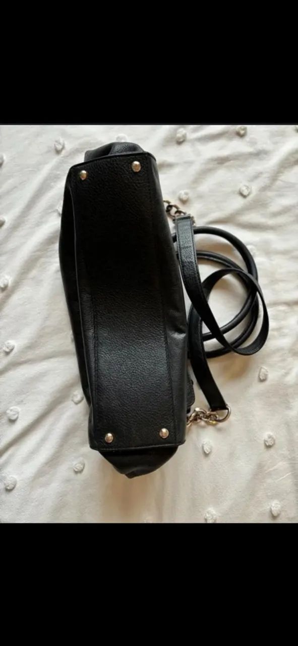 BOLSA ORIGINAL MK PRETA COURO - Foto 3