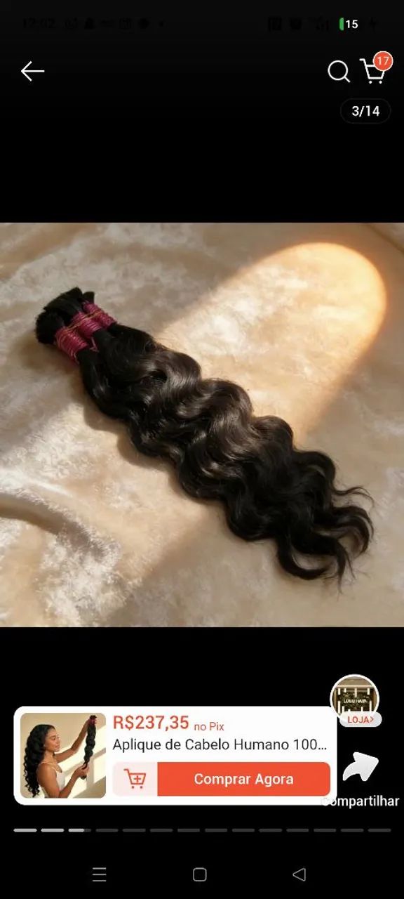 Oferta imperdível! Cada 100 de cabelo humano R$390 - Foto 4