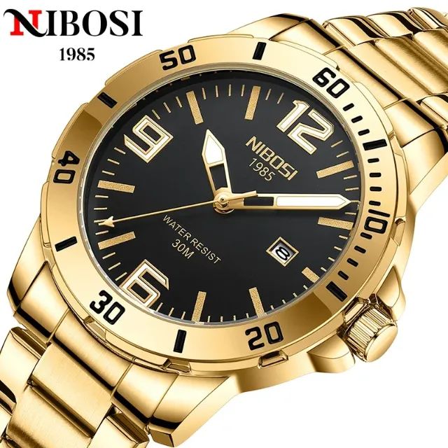 Relógio Nibosi Gold - Design Moderno e Durabilidade - Foto 4